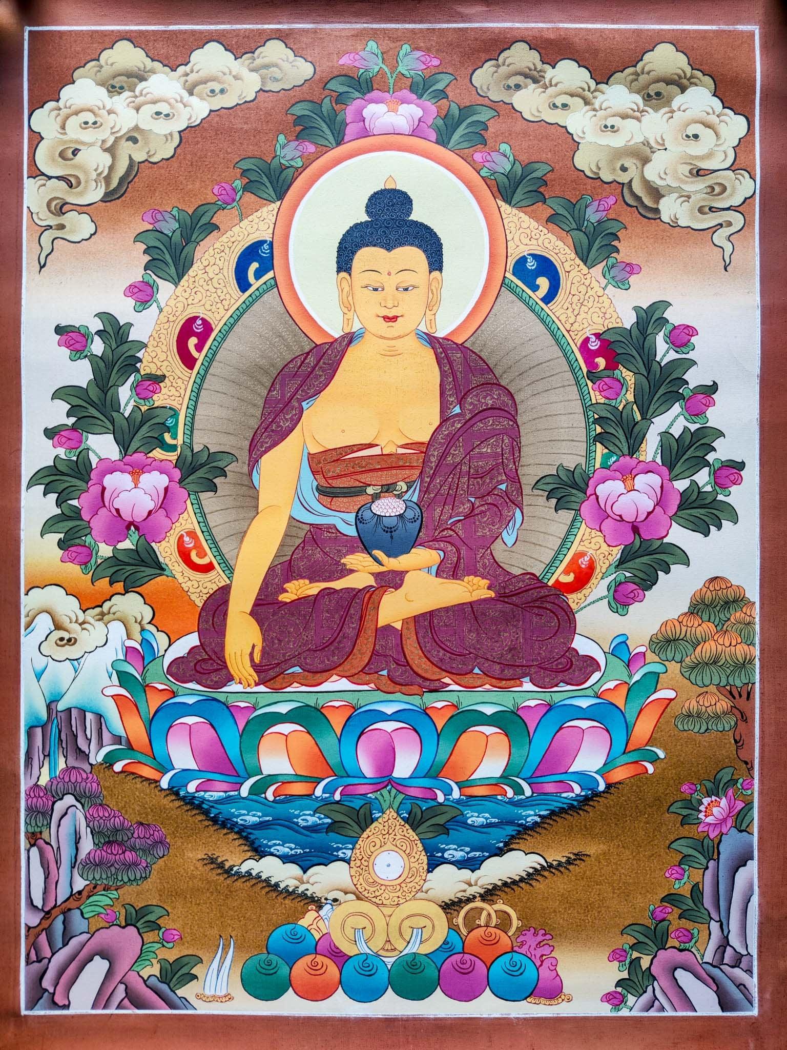 Shakyamuni Buddha Thangka Painting