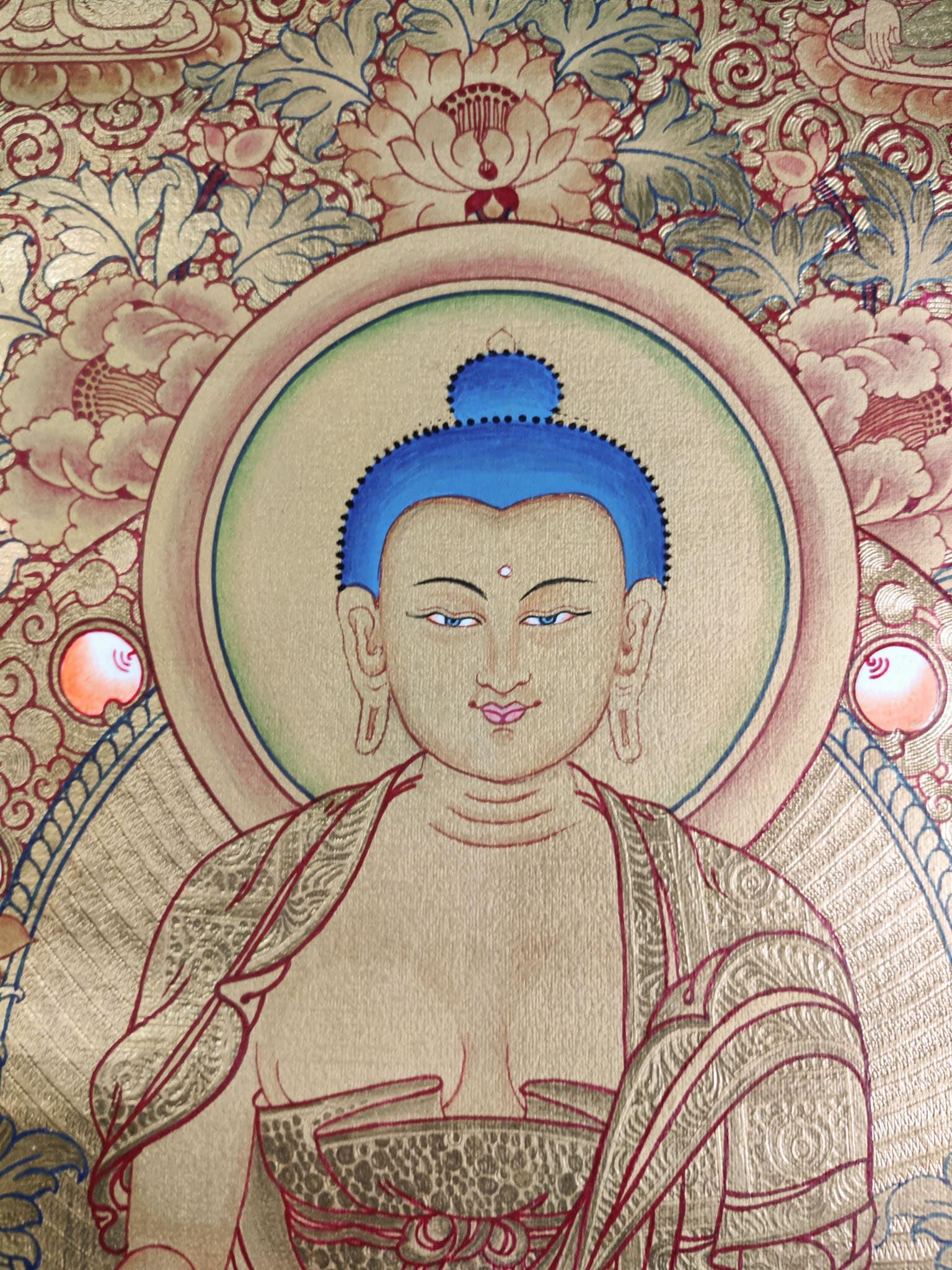 Full Gold Shakyamuni Buddha Art