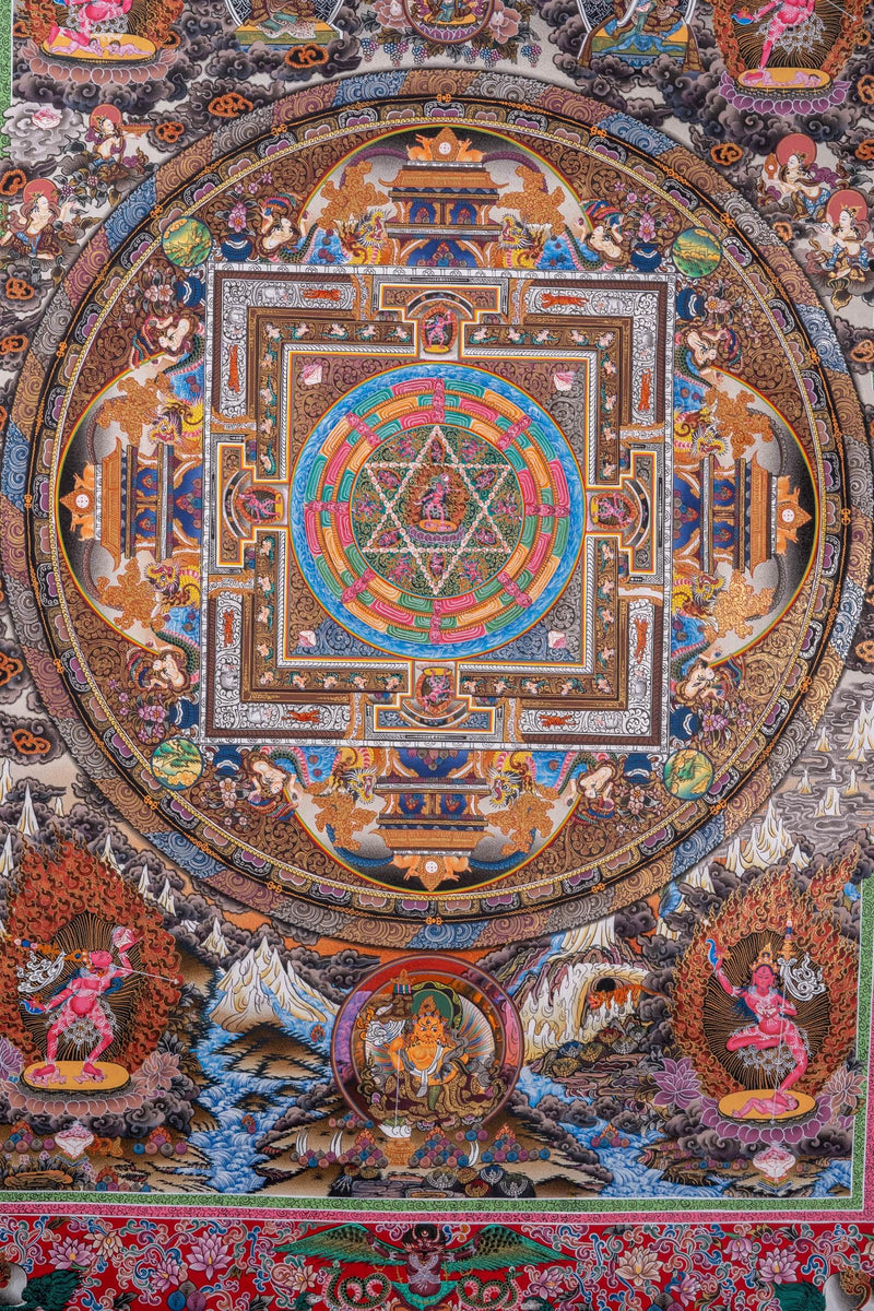 Yogini Mandala Thangka Painting - Himalayas Shop
