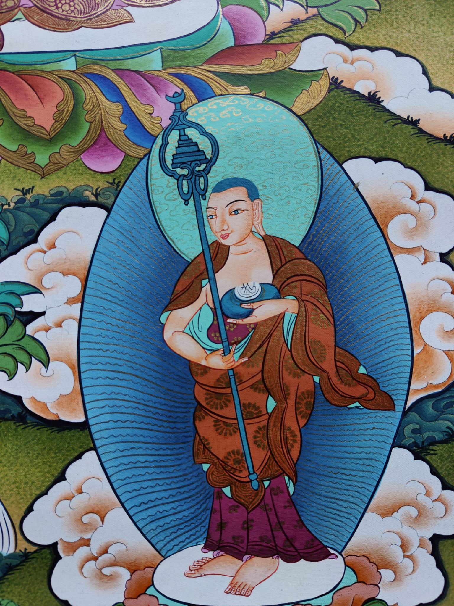 Beautiful Thangka Painting of Shakyamuni Buddha