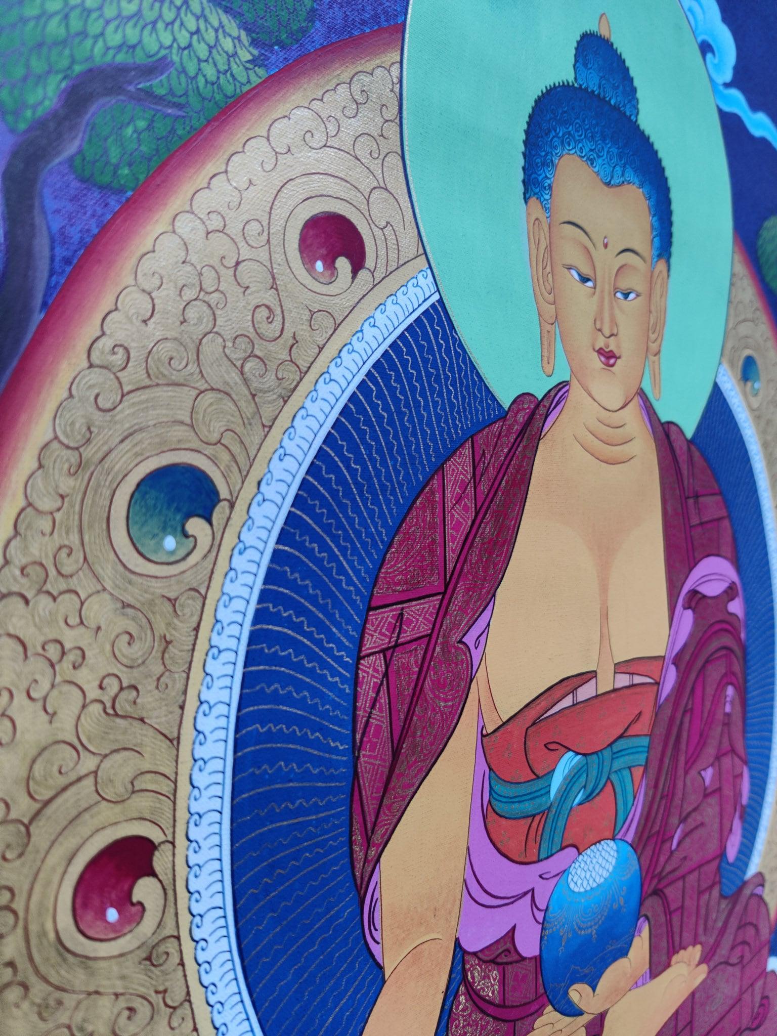 Awakened Buddha Shakyamuni Thangka Art
