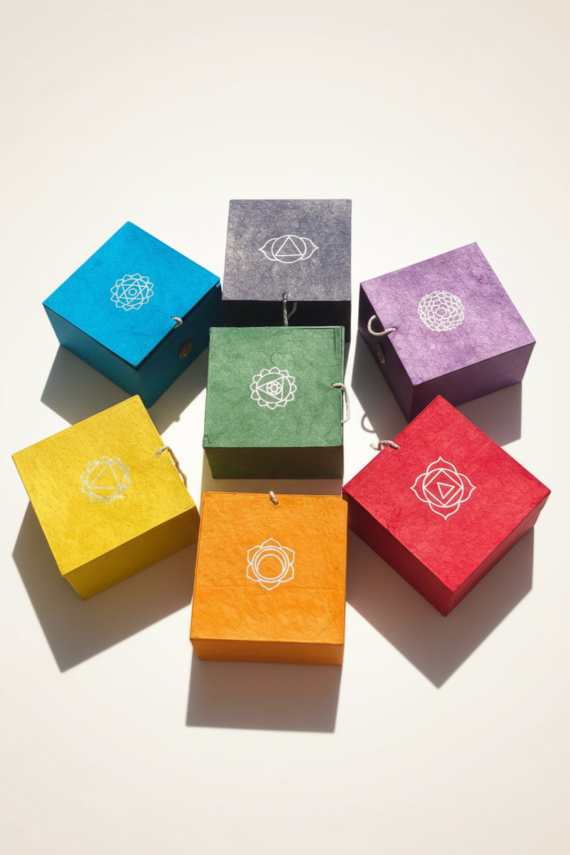 7 chakra set singing bowl handmade in Nepal