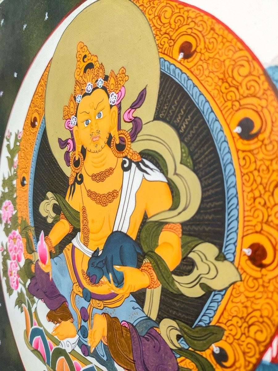 Kuber Thangka Painting - Himalayas Shop