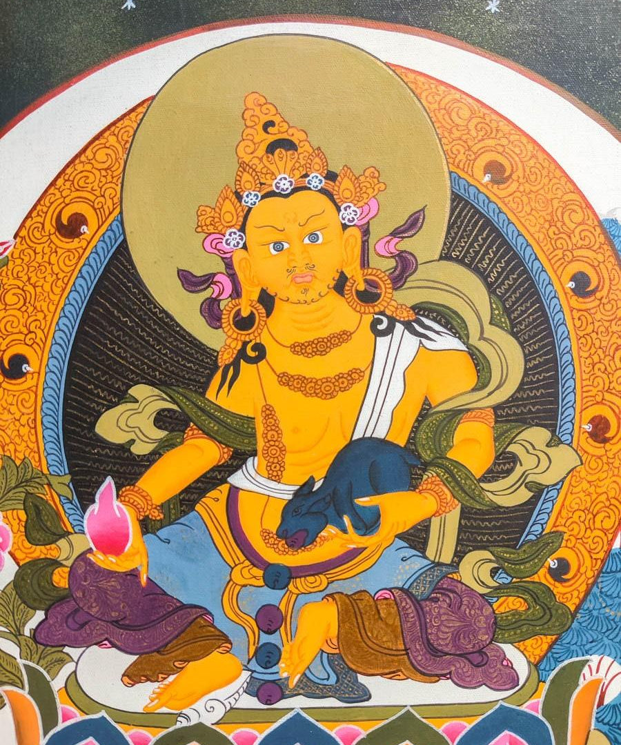 Kuber Thangka Painting - Himalayas Shop