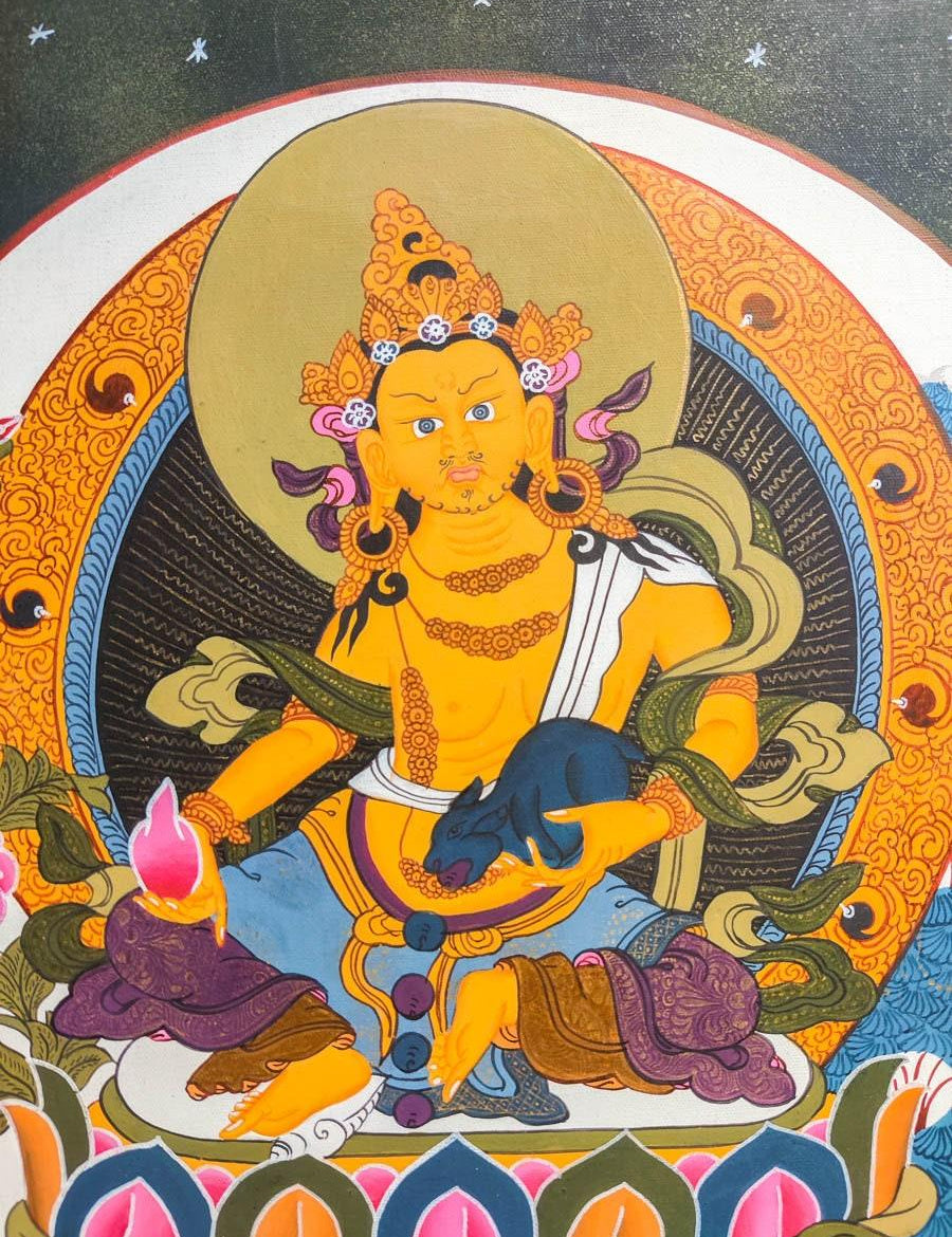 Kuber Thangka Painting - Himalayas Shop