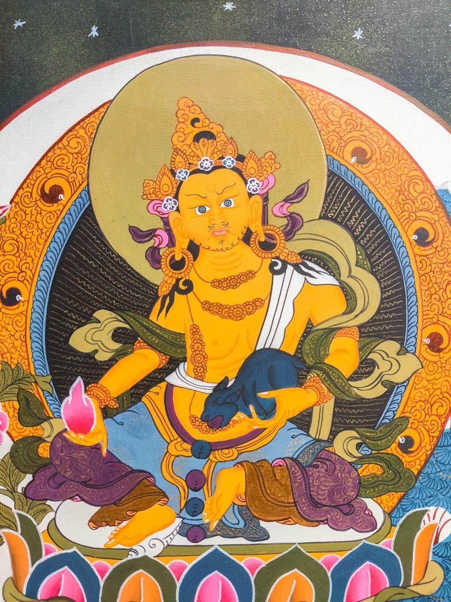 Kuber Thangka Painting - Himalayas Shop