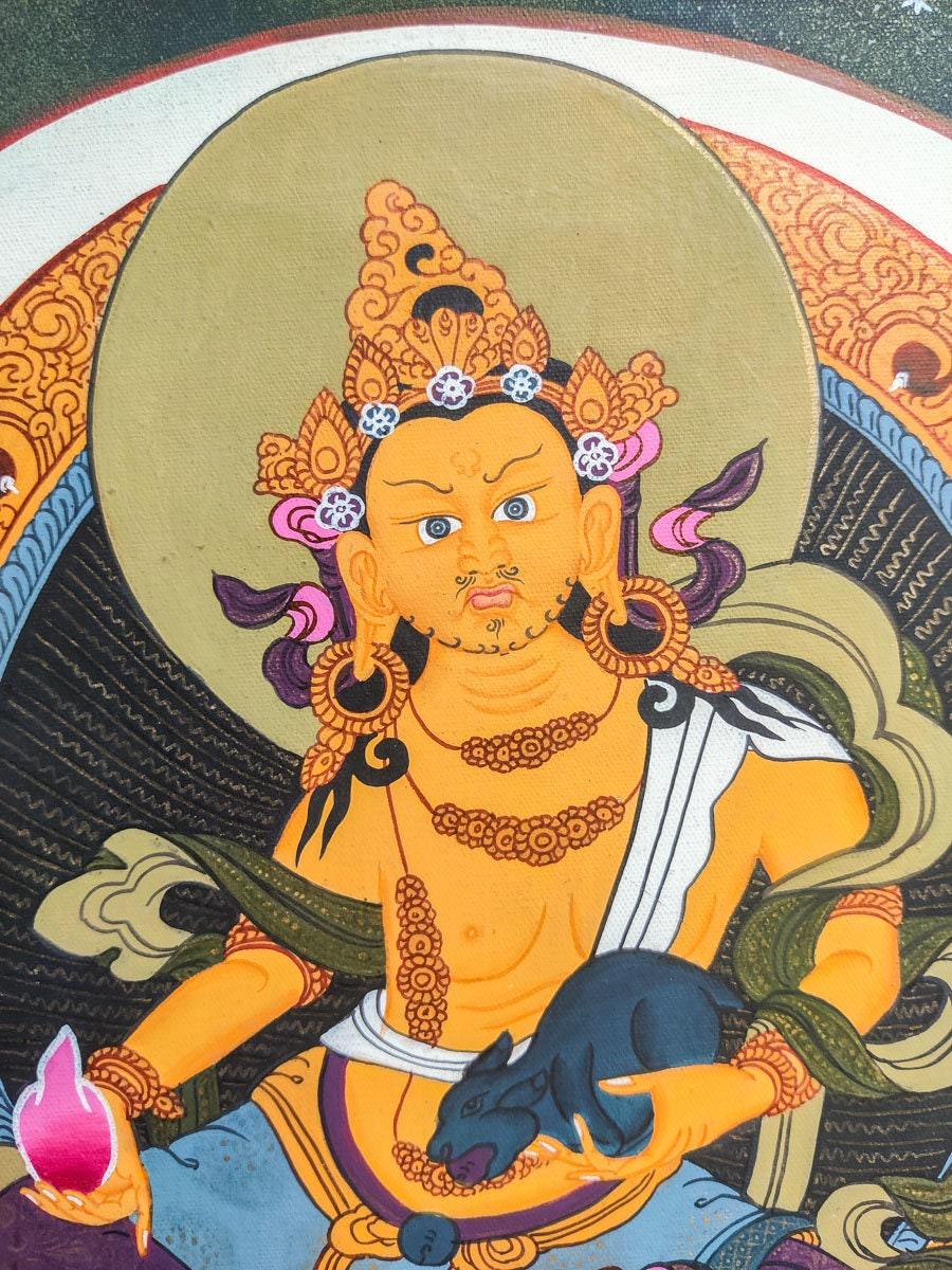 Kuber Thangka Painting - Himalayas Shop