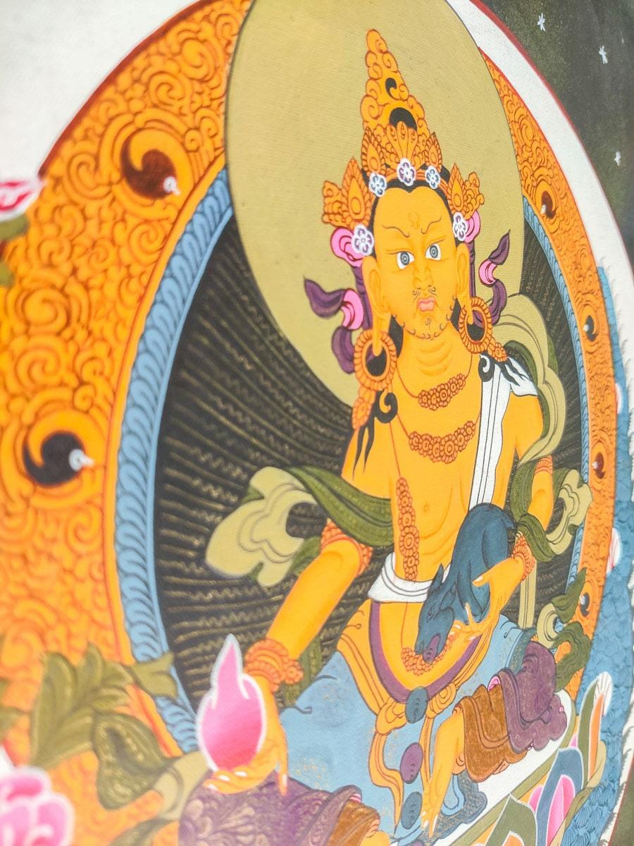Kuber Thangka Painting - Himalayas Shop