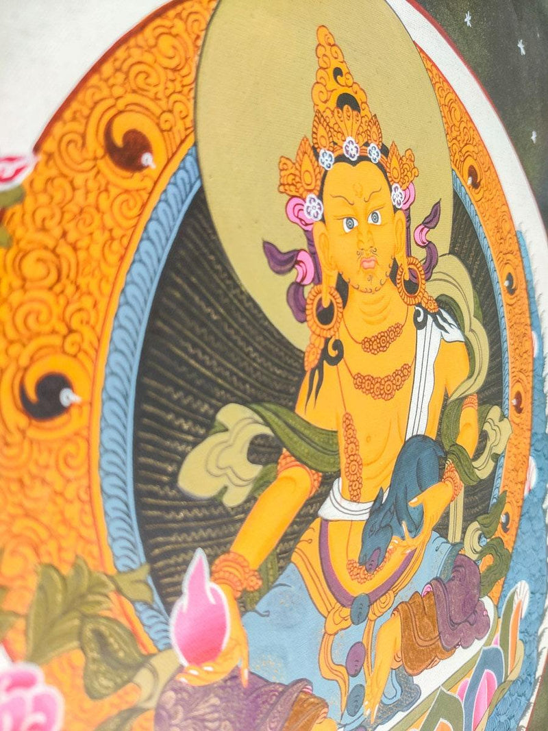 Kuber Thangka Painting - Himalayas Shop