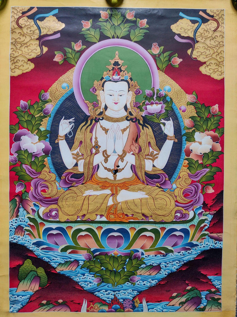 Genuine Chenrezig Thangka