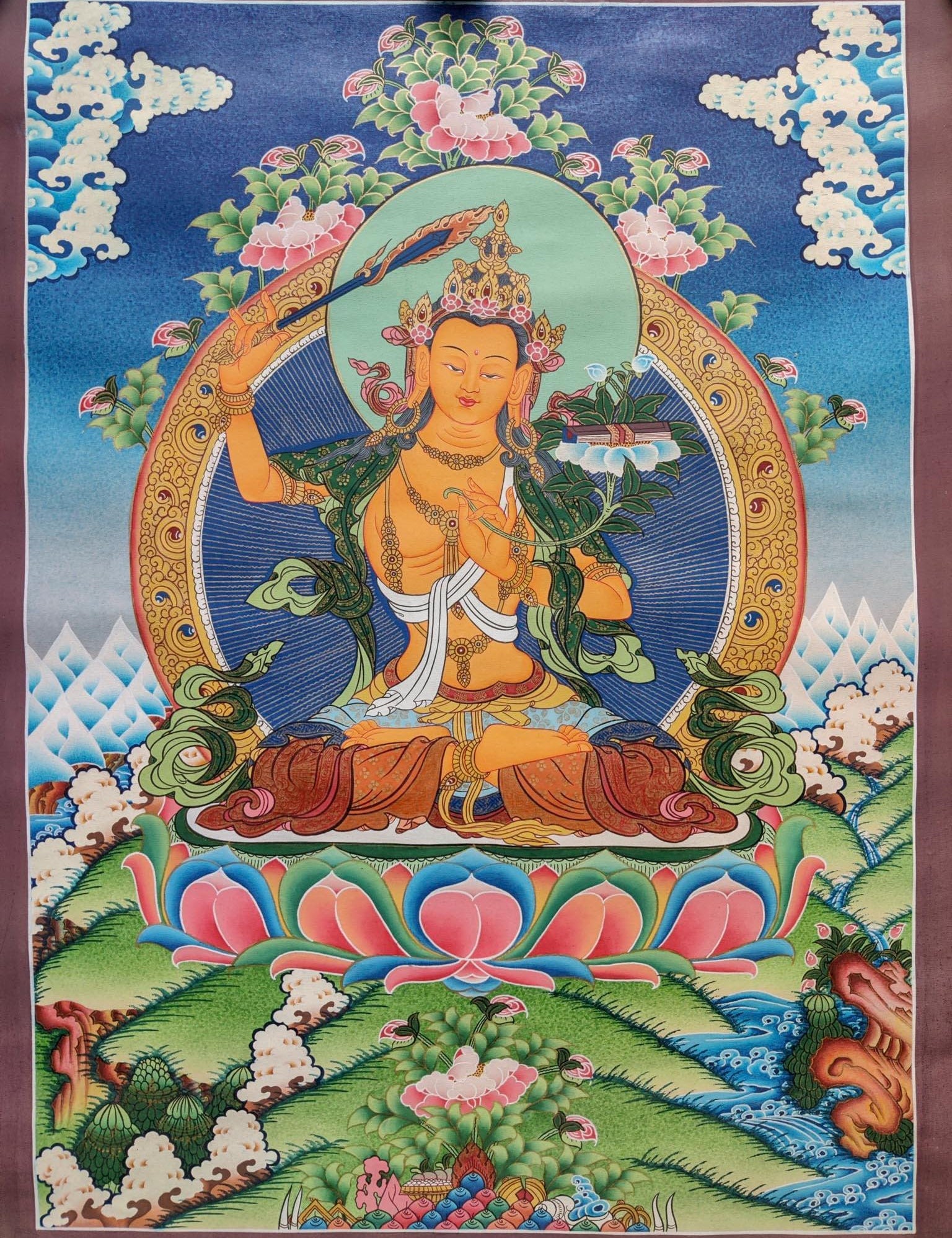 Manjushri Thangka Art