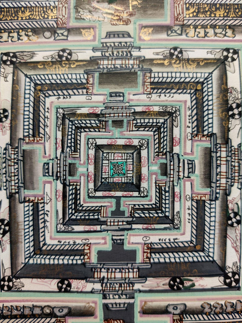 Master Quality Kalachakra Mandala Thangka Art 
