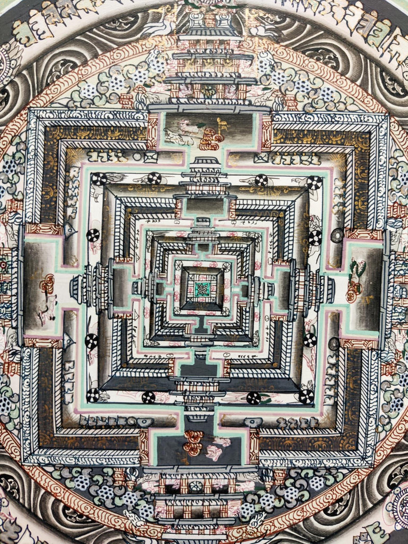 Master Quality Kalachakra Mandala Thangka Art 