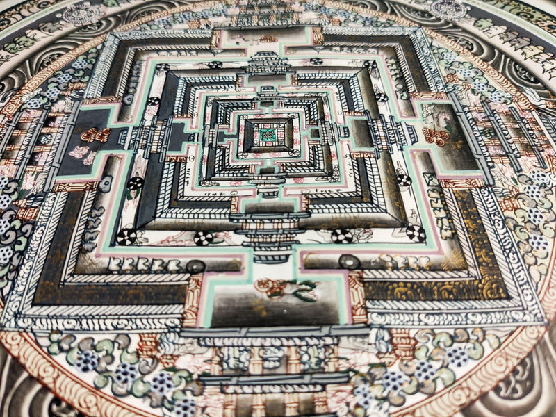 Master Quality Kalachakra Mandala Thangka Art 