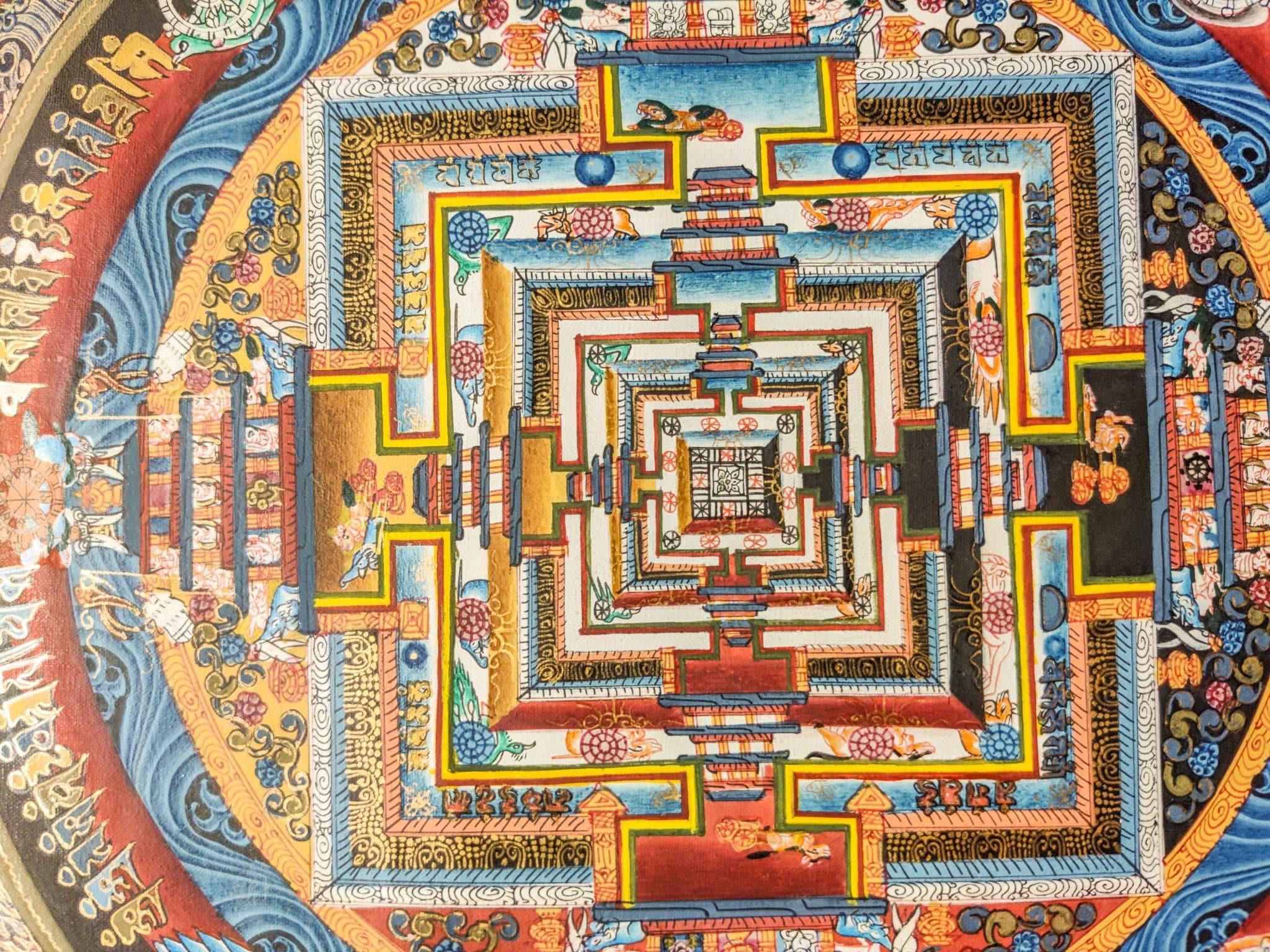 Red Kalchakara Mandala