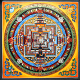 Sun Rise Energy Tibetan Kalchakra Mandala Painting