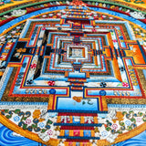 Sun Rise Energy Tibetan Kalchakra Mandala Painting