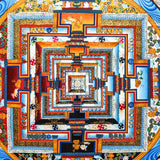 Sun Rise Energy Tibetan Kalchakra Mandala Painting