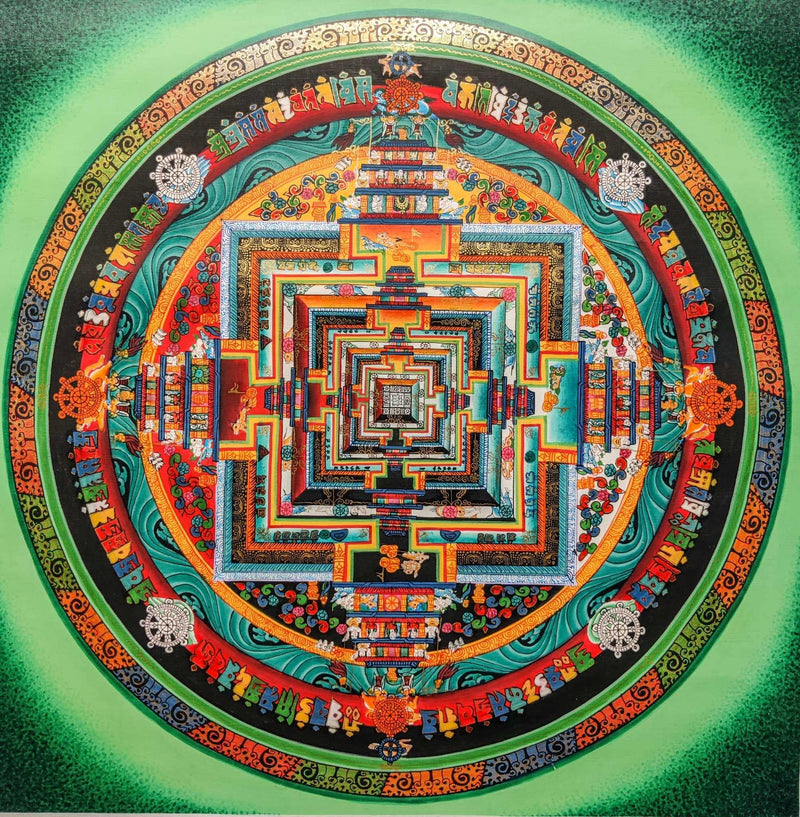 Sacred Green Kalachakra Mandala