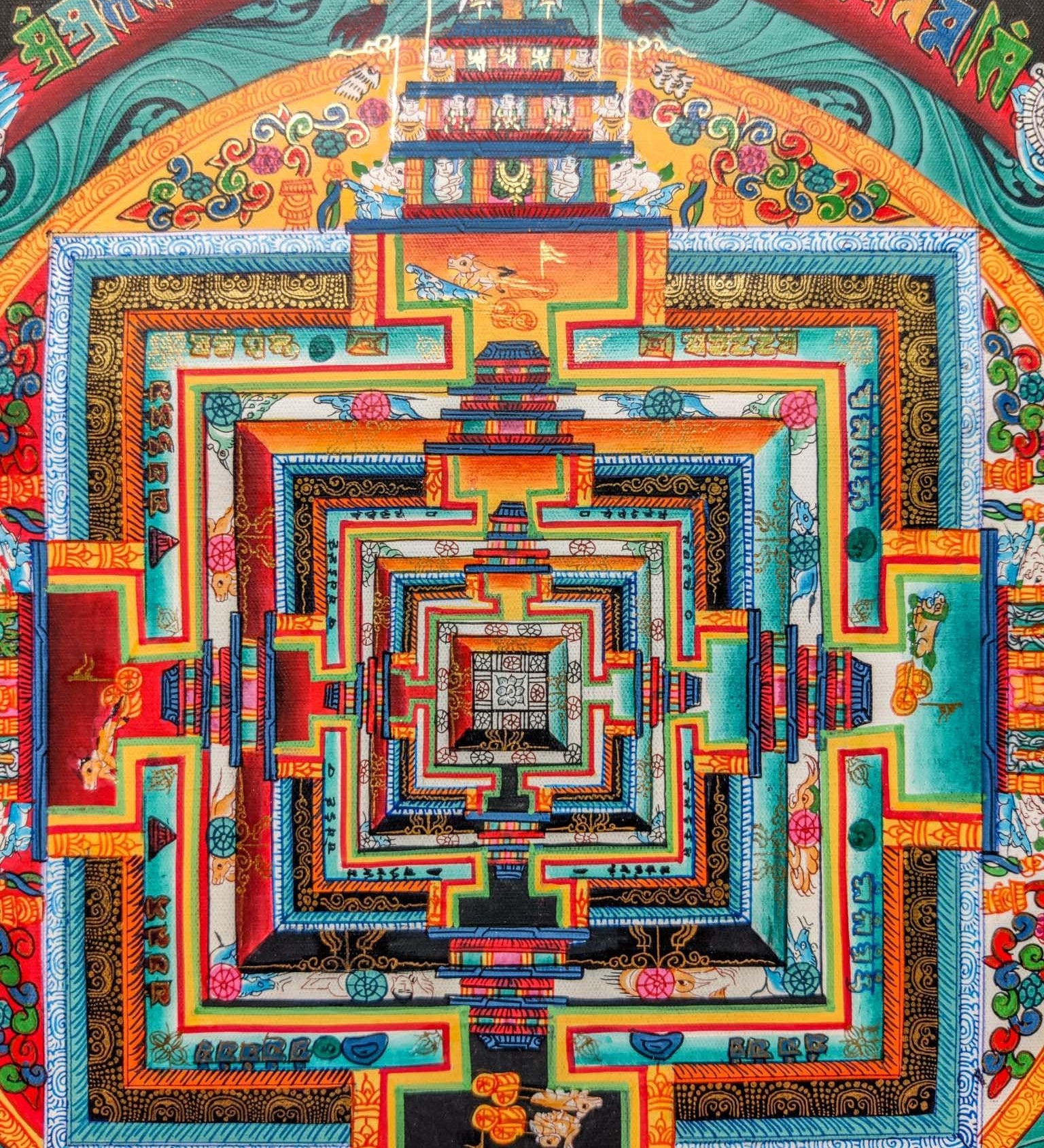 Sacred Green Kalachakra Mandala
