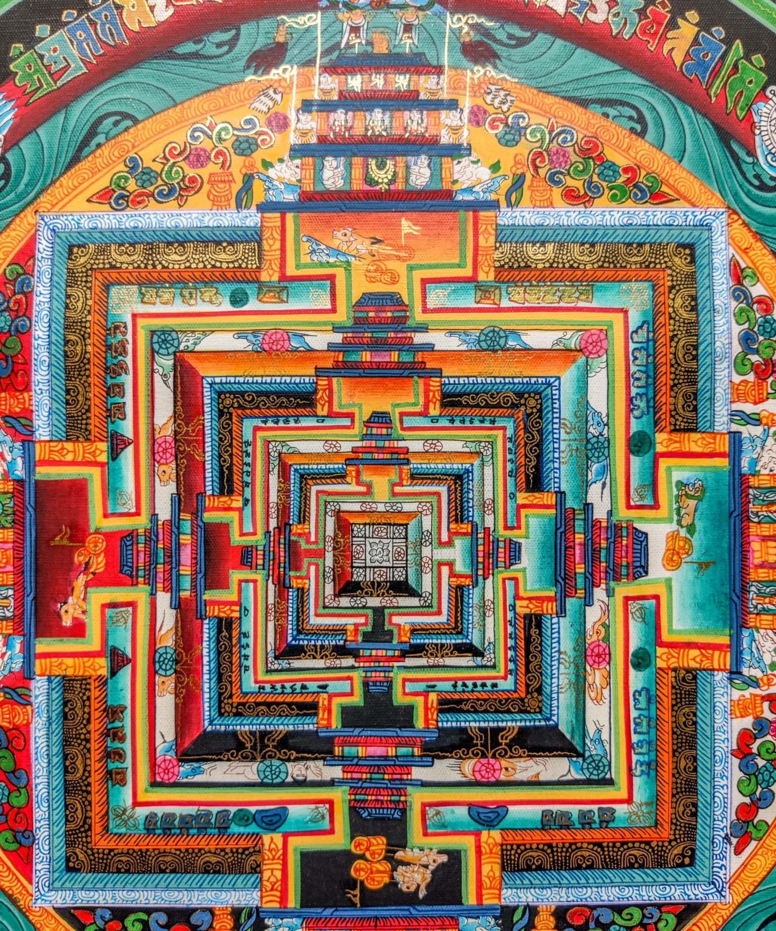 Sacred Green Kalachakra Mandala