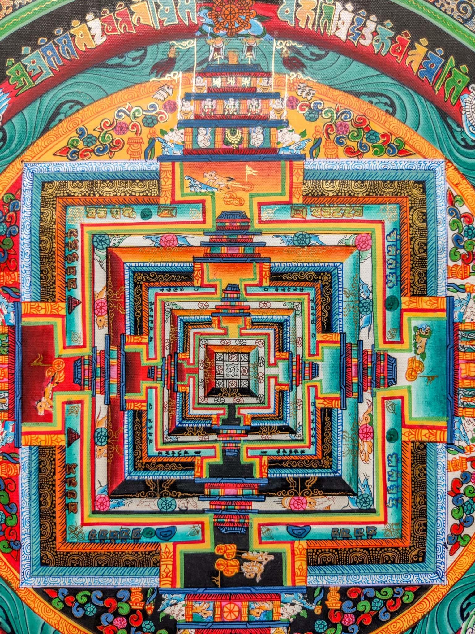 Sacred Green Kalachakra Mandala
