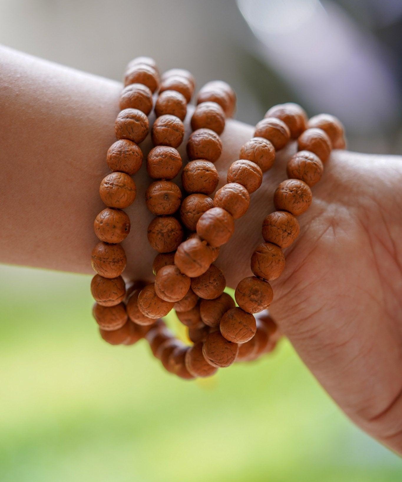 High Quality Bodhi Mala  being worn around wrist 