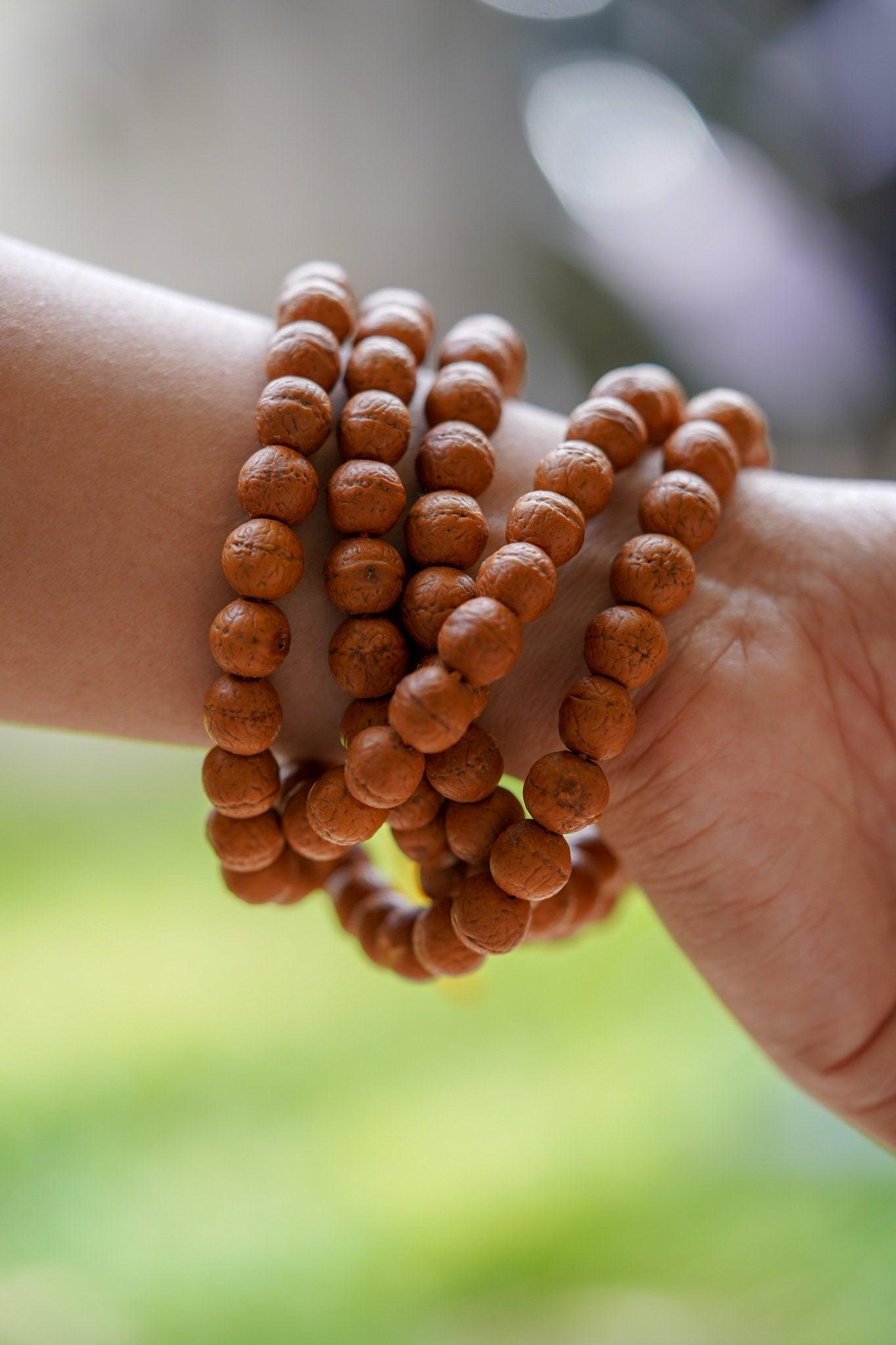 High Quality Bodhi Mala  being worn around wrist 