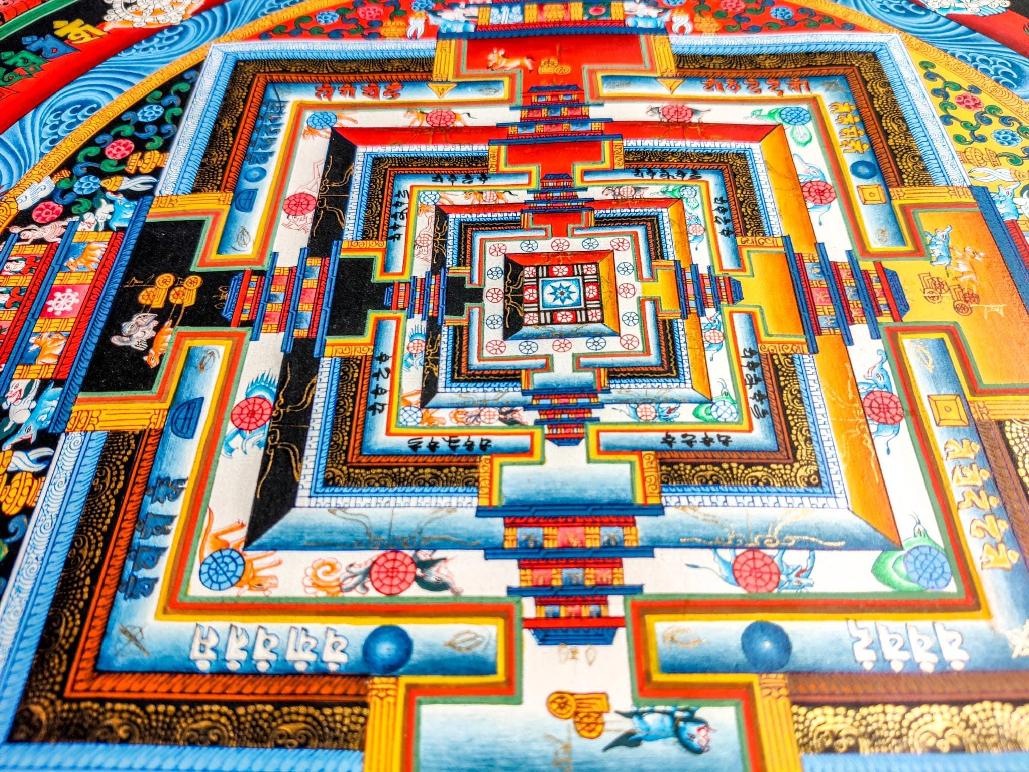 Kalachakra Mandala made by master artist.