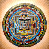 Kalachakra Mandala Thangka hand painted