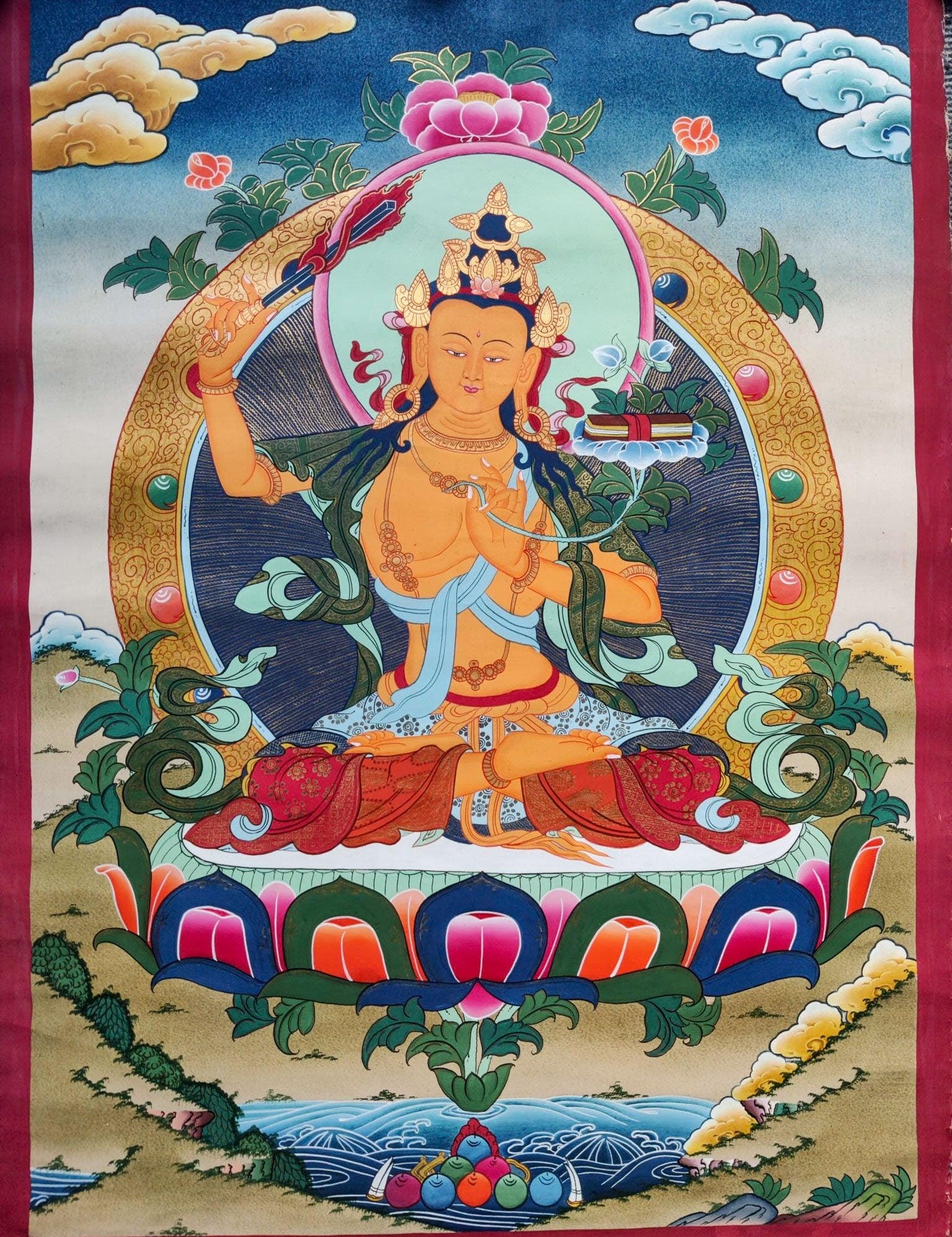 Manjushri Thangka Art