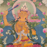 Hand-made Manjushri Thangka art