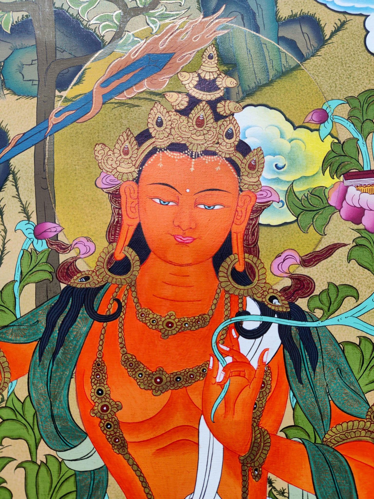 Manjushri face close up