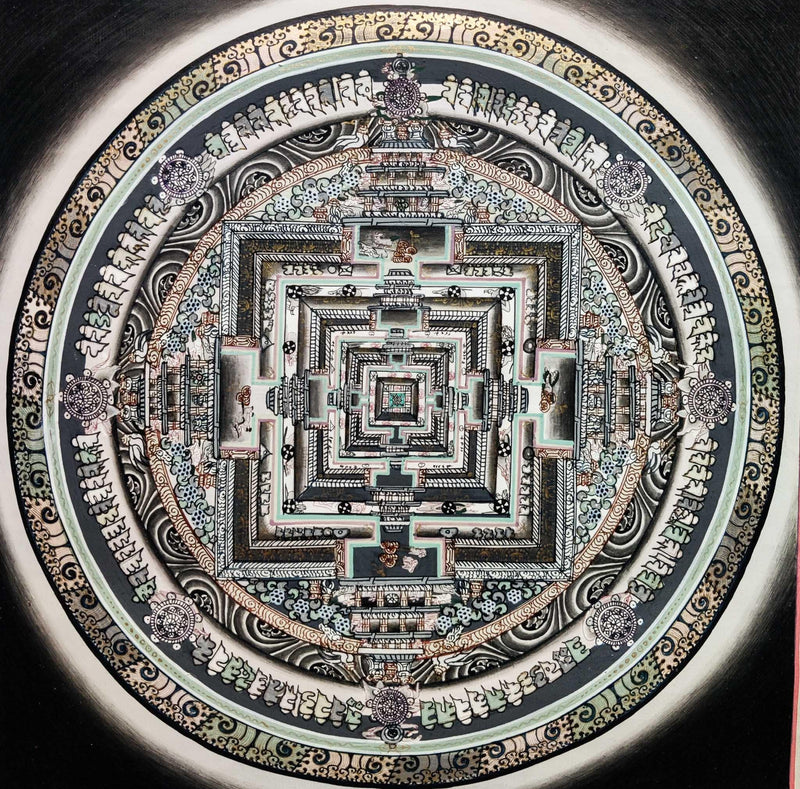 Master Quality Kalachakra Mandala Thangka Art 