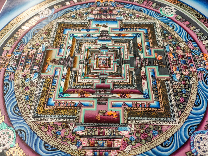 Blue Kalchakara Mandala