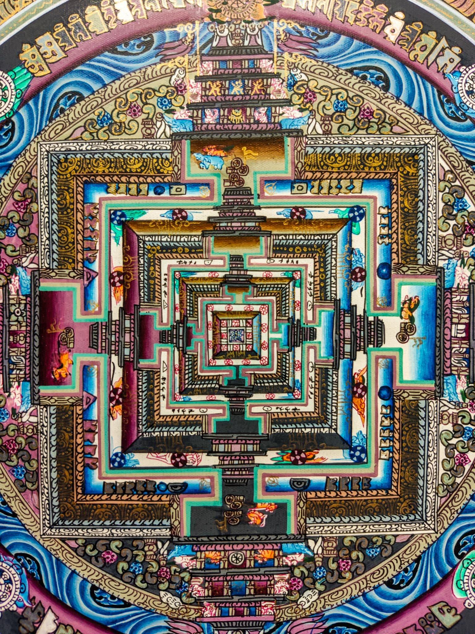 Blue Kalchakara Mandala