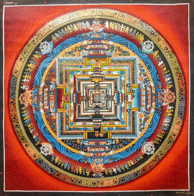 Red Kalchakara Mandala