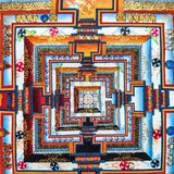 Sun Rise Energy Tibetan Kalchakra Mandala Painting