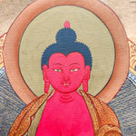 Amitabha Buddha Thangka Art close up