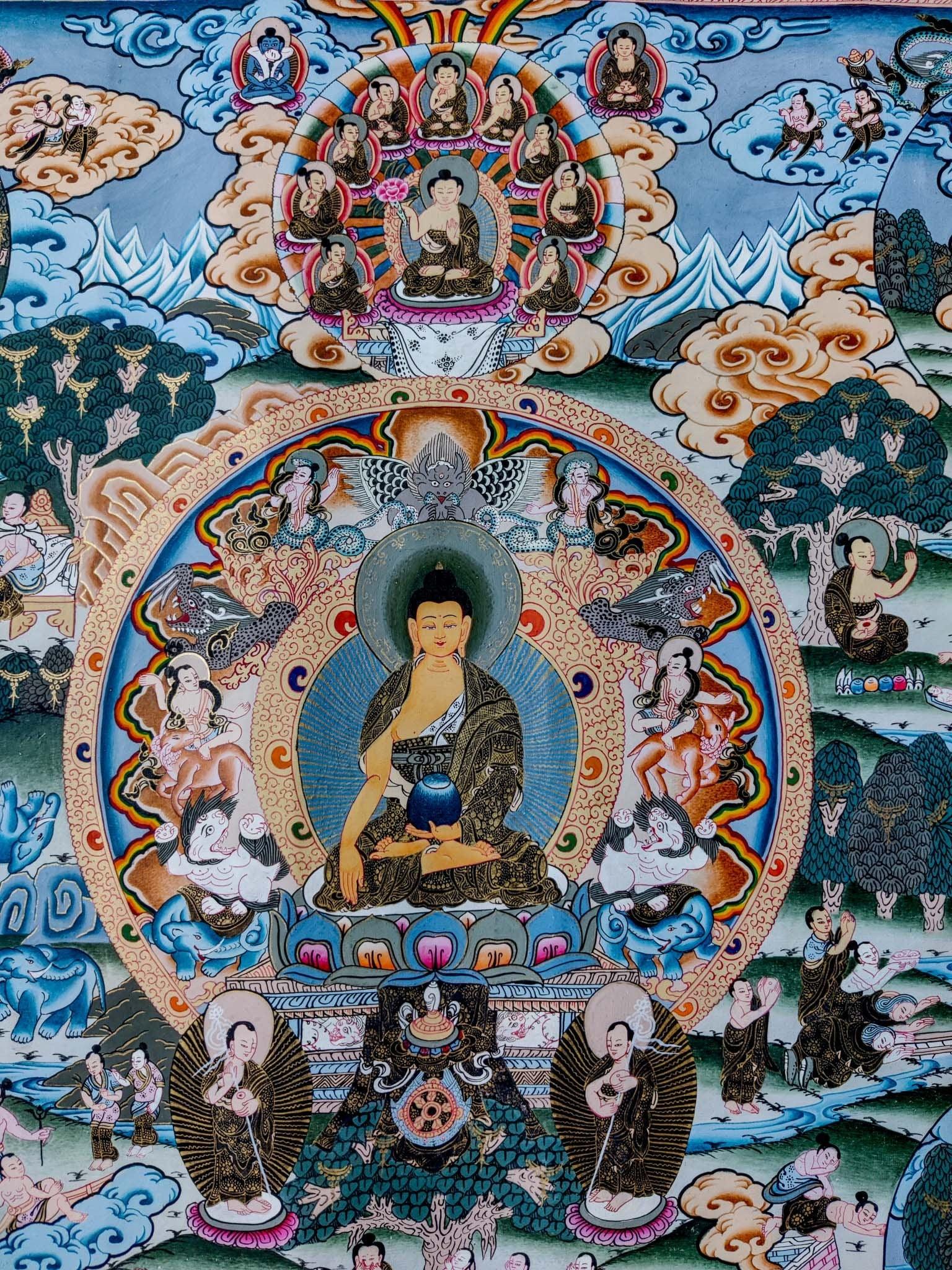 Shakyamuni Buddha hand made art.
