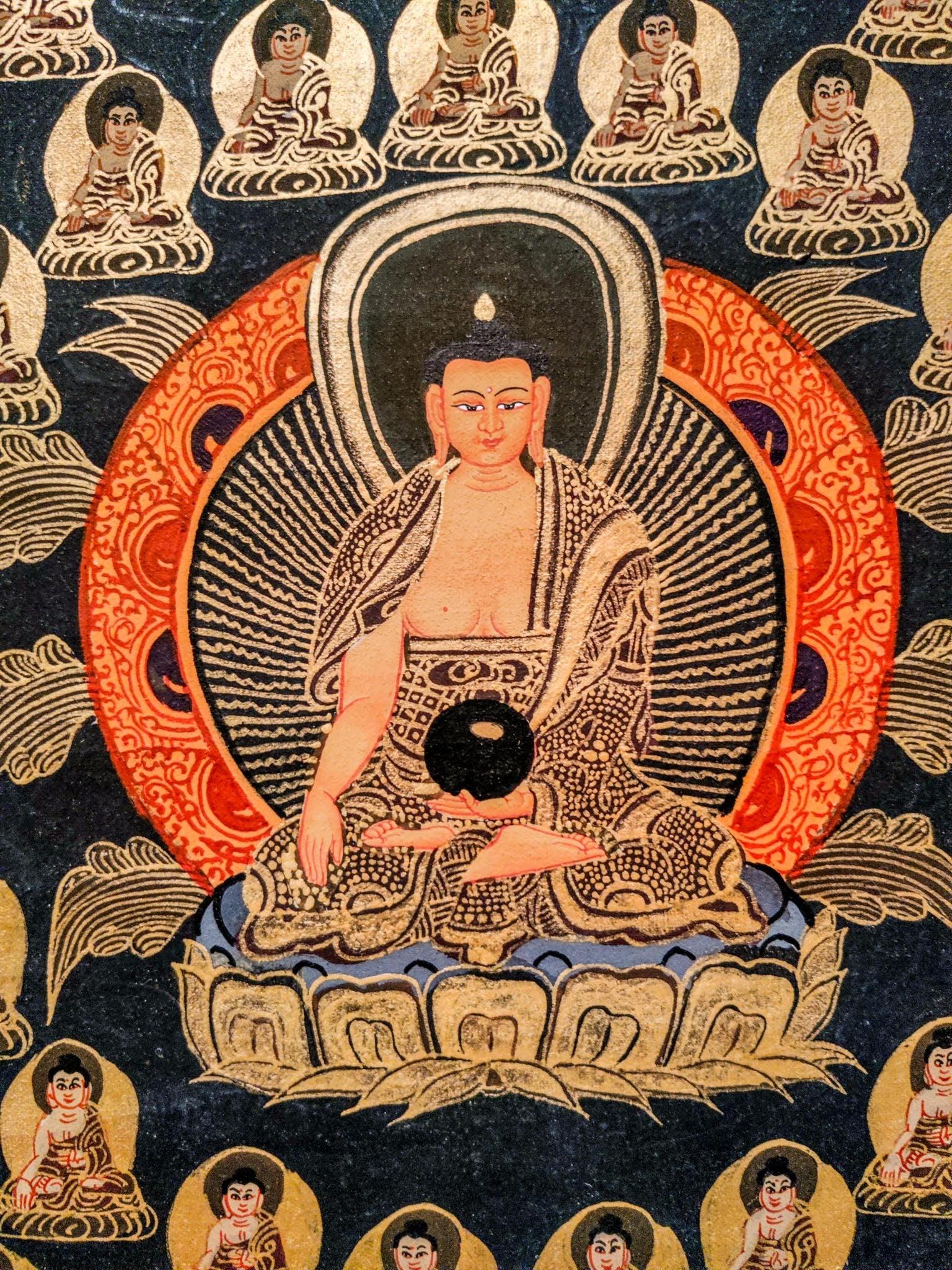 1008 Buddha Art close up