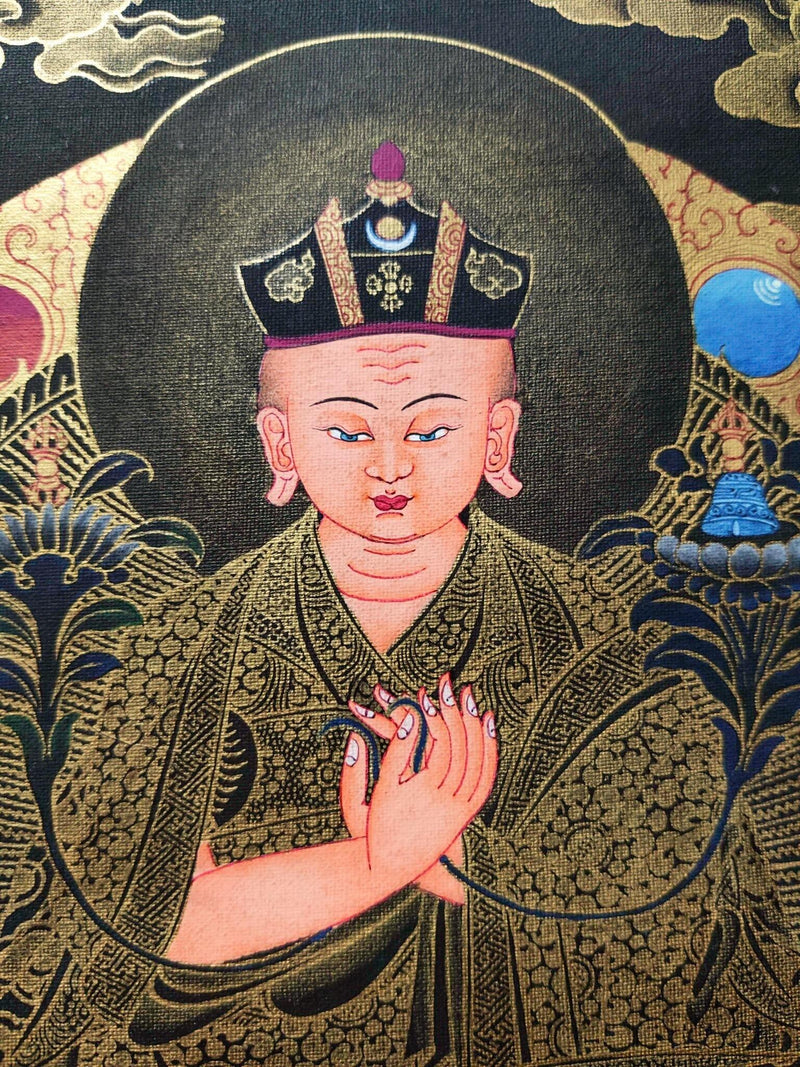 Karmapa Buddhist Tibetan Thangka Painting hand painted by the artisian from Nepal 