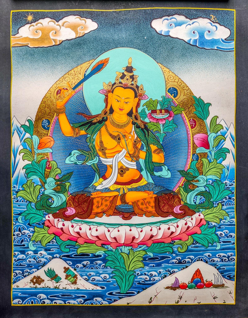 Authentic Manjushri Thangka art