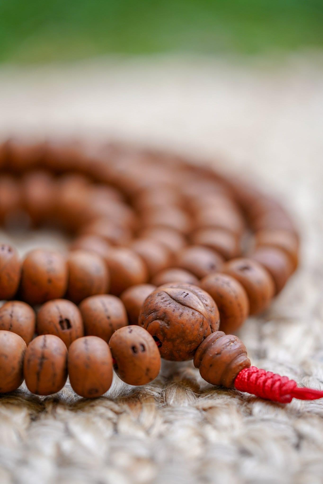 Antique Dark Bodhi Bead Mala - View Shop