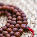 Antique Dark Bodhi Bead Mala principal bead 