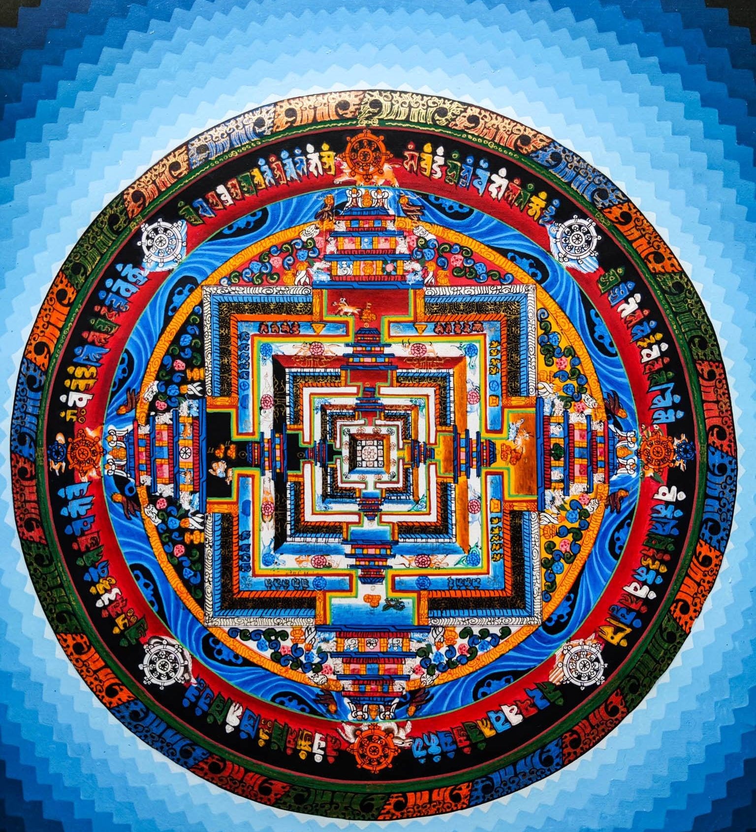 high quality Kalachakra Mandala Thangka.