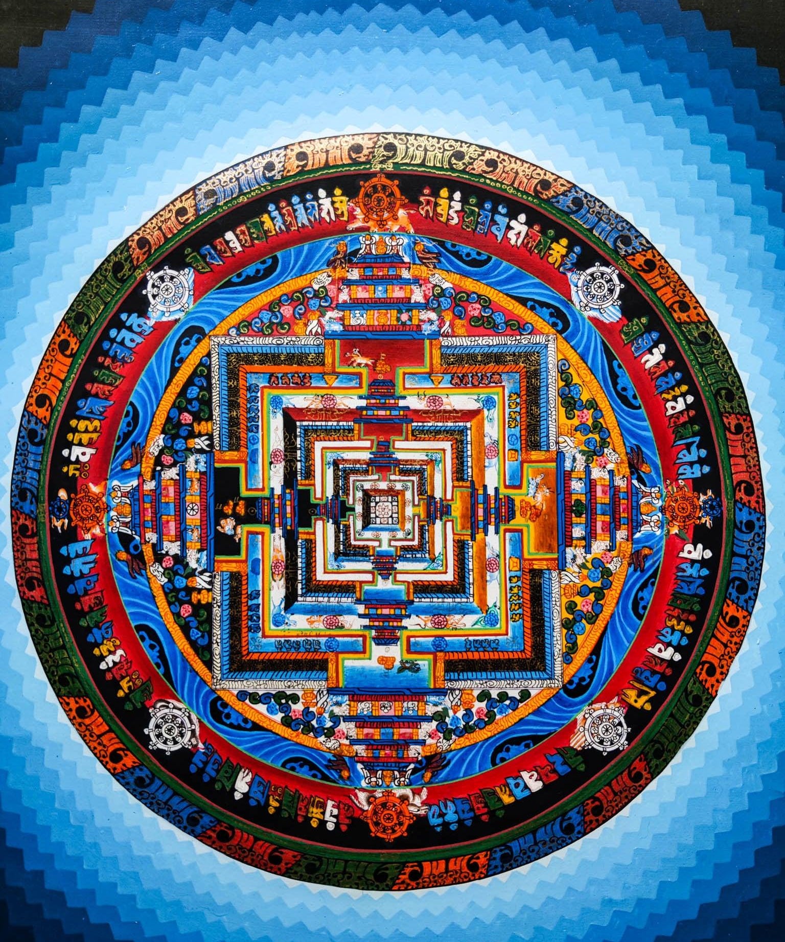 high quality Kalachakra Mandala Thangka.