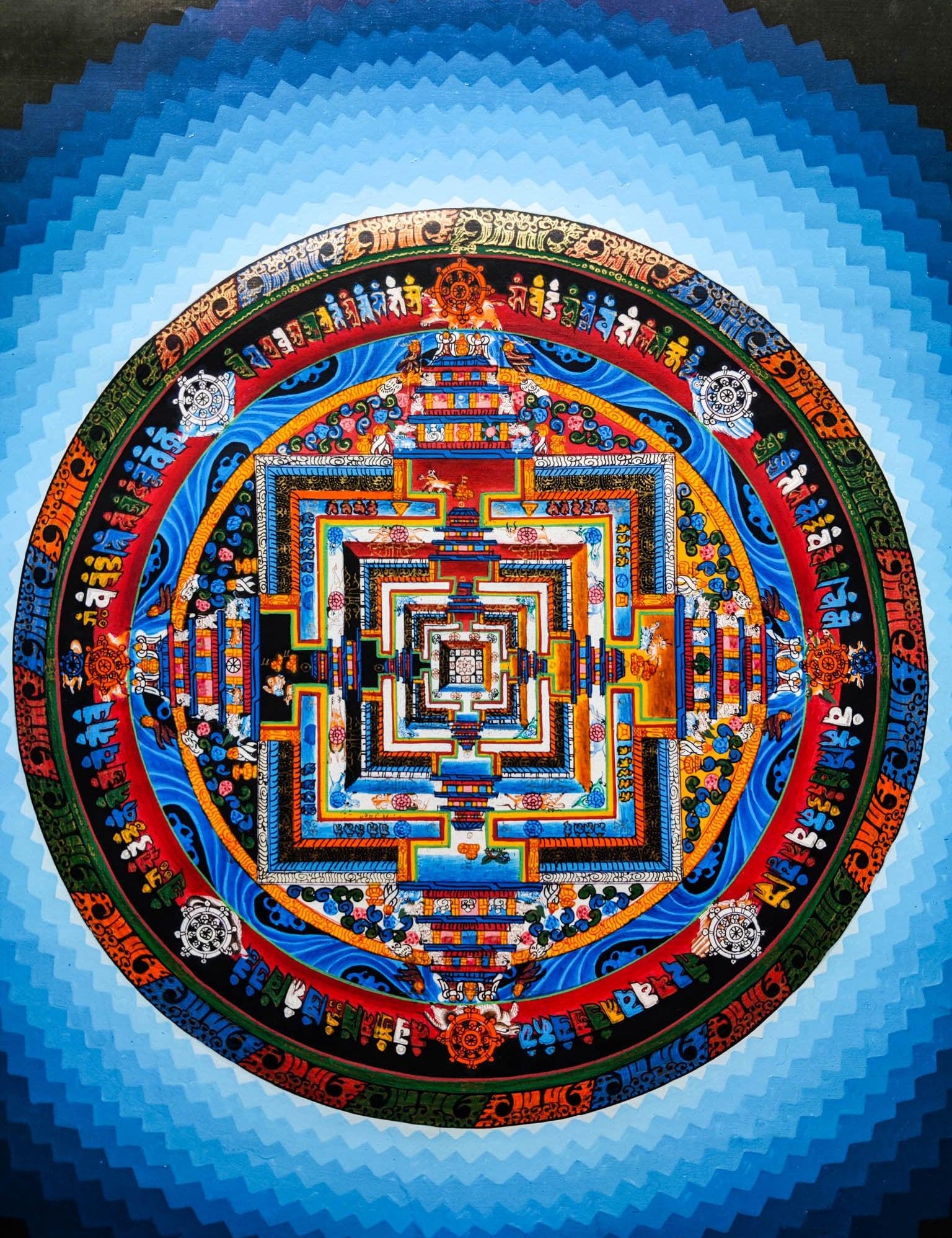 high quality Kalachakra Mandala Thangka.
