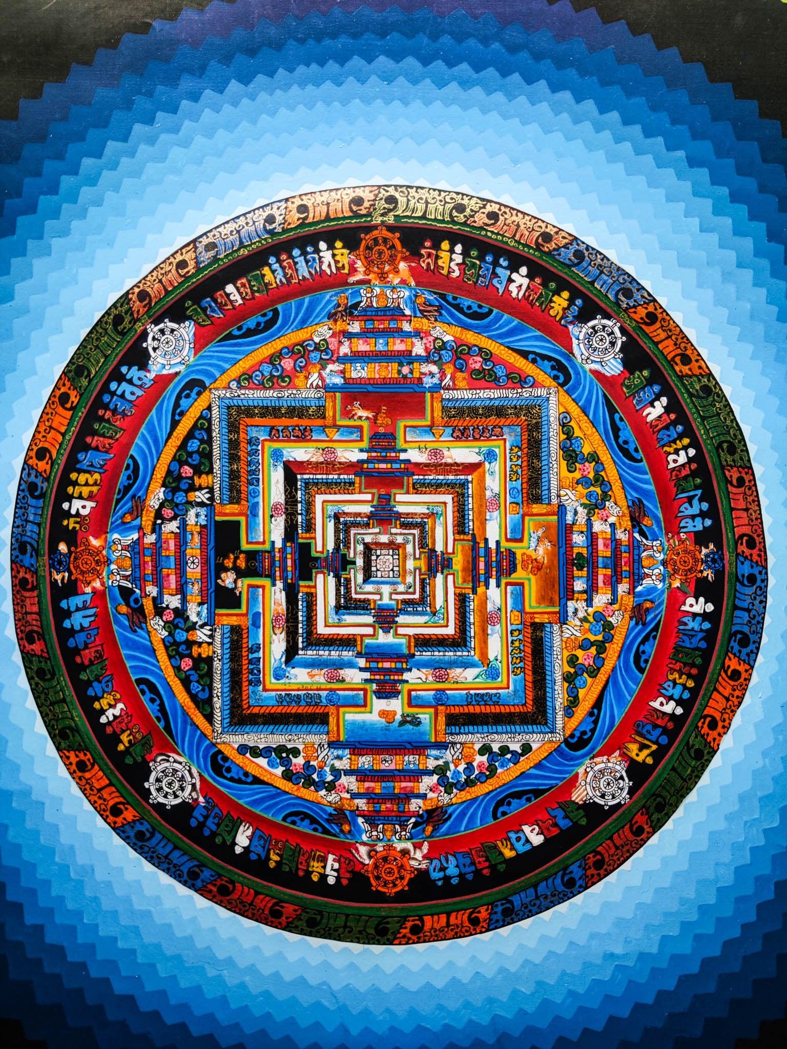 high quality Kalachakra Mandala Thangka.