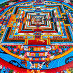 Authentic Tibetan style spiritual Kalachakra Mandala